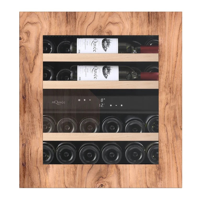 Mauve Integrated Wine Fridge - WineKeeper Exclusive 25D Panel Ready Push-Pull