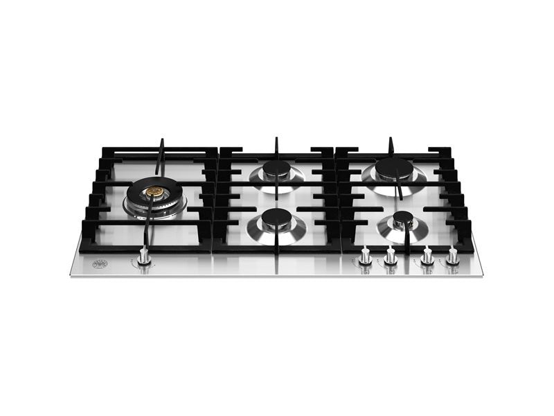 Bertazzoni 90 cm Gas hob with lateral dual wok Modern Series - P905LMODX / P905LMODNE