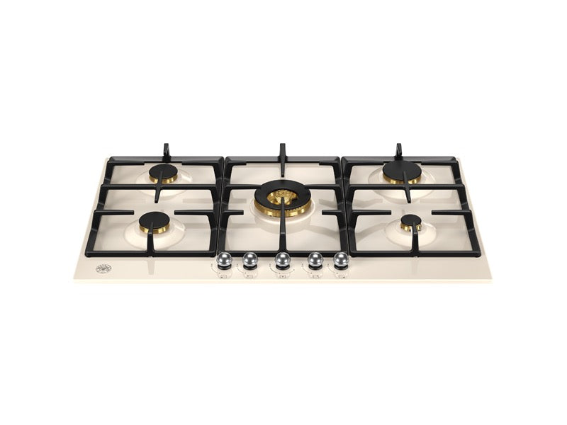 Bertazzoni 90 cm Gas hob with central dual wok Heritage Series - P905CHERNE / P905CHERAX