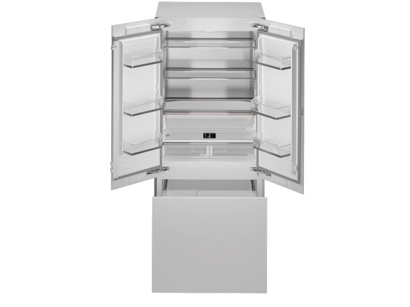 Bertazzoni 90cm built-in french door refrigerator, with ice maker and water dispenser