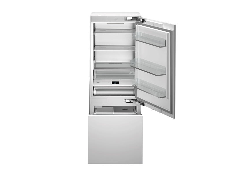 Bertazzoni 75cm built-in bottom mount refrigerator with ice maker and water dispenser