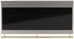  (KI) 5 Cooking Zones of 2600w (Booster 3700w) 3 Zones Diameters 230mm, 210mm, 320mm, 2 Rectangular Zones 372mm x 218mm