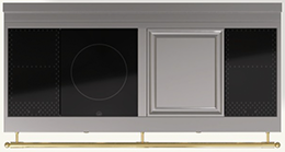  (KP) 1 Induction Hob with 2 Cooking Zones, 1 Large Induction Hob, 1 Large Teppanyaki, 1 Induction with 2 Cooking Zones