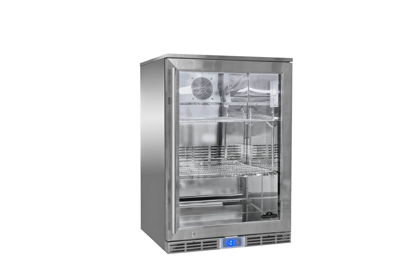 Outdoor Cooler Opens Left | Stainless Steel Outdoor Fridge | LOW-E Glass | LED Interior Lighting | Caterbitz UK