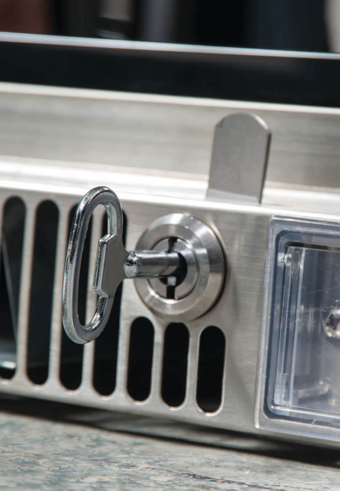 Outdoor Cooler Opens Left | Stainless Steel Outdoor Fridge | LOW-E Glass | LED Interior Lighting | Caterbitz UK