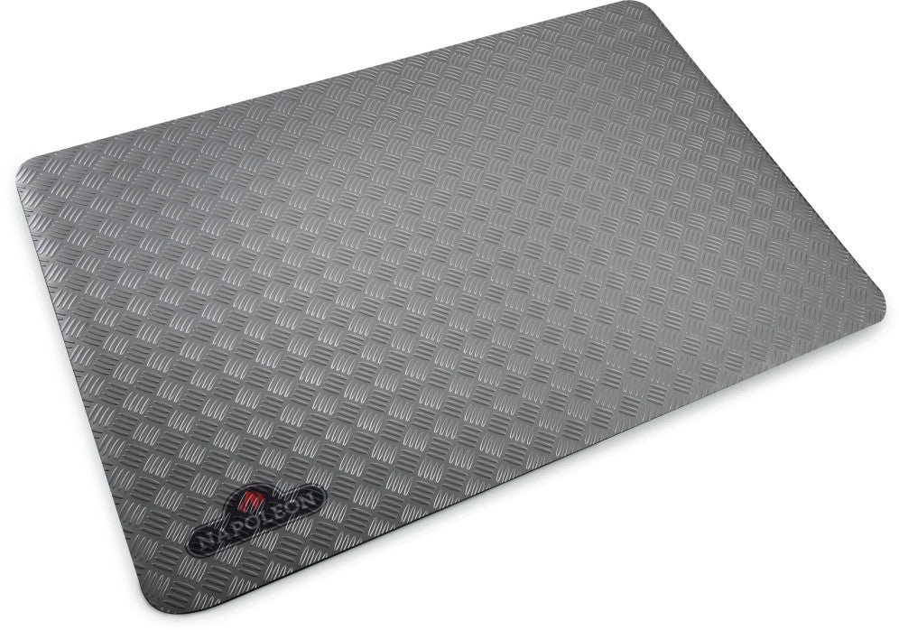 Napoleon Grill Mat | Protect Decks and Patios | Flame Resistant | Easy to Clean | 47x32 Inches | Non-Slip Diamond Plate | Stylish Outdoor Accessory | BBQ Tool