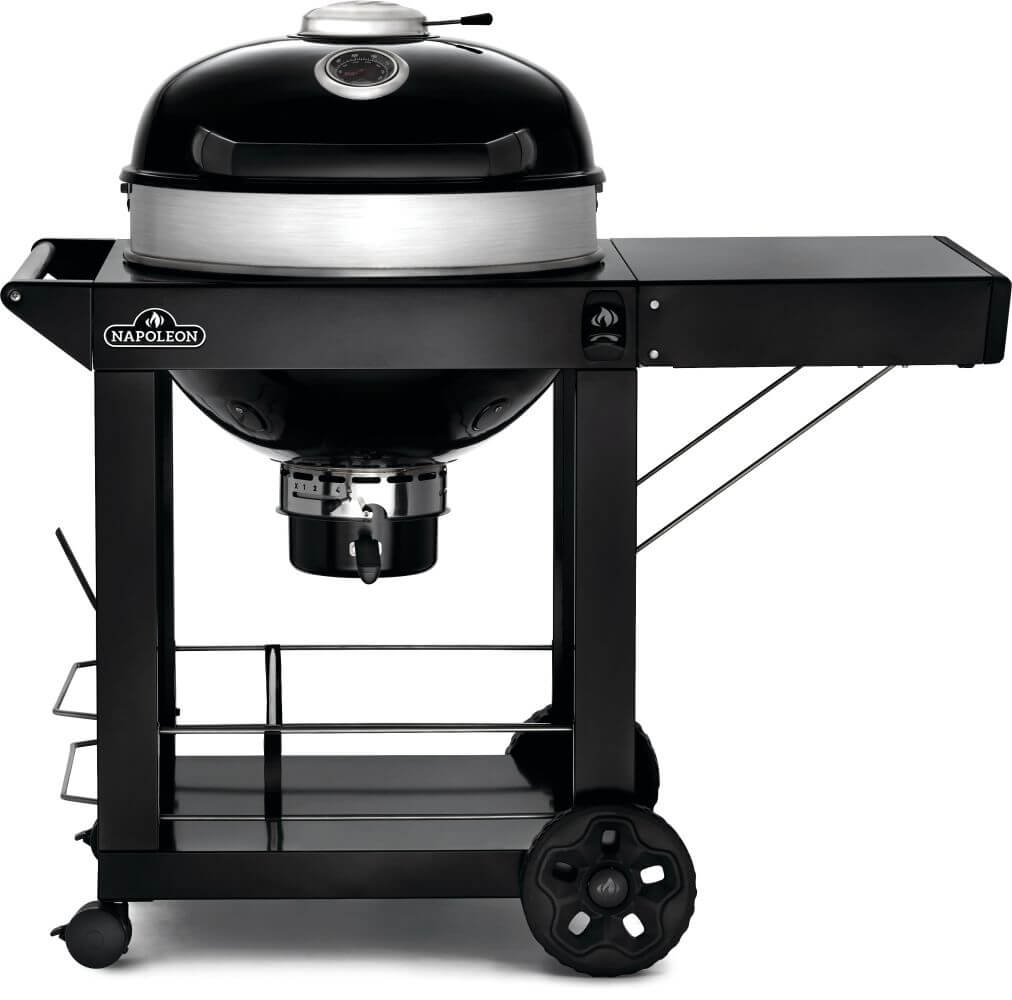 Professional 22 Charcoal Cart | Cast Iron WAVE™ Grids | Rotisserie Ready | Vortex Heat Management | Outdoor Charcoal Grill UK | Caterbitz