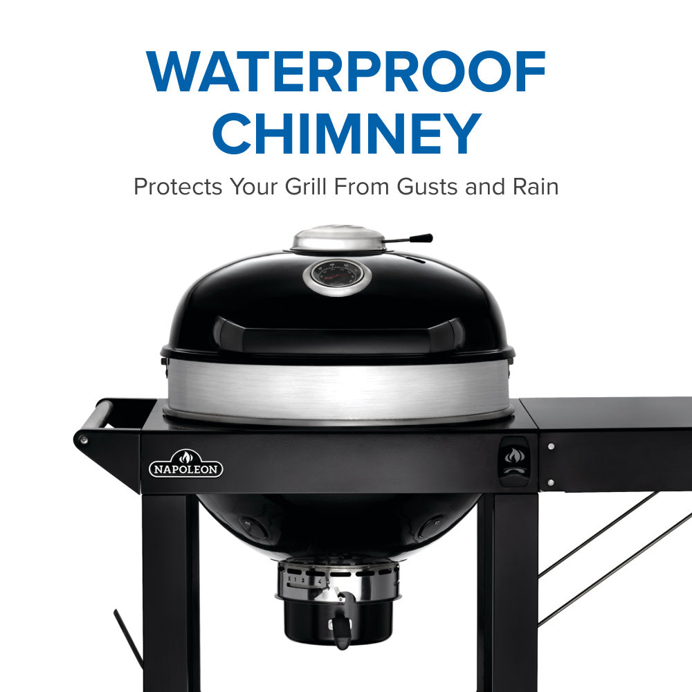 Professional 22 Charcoal Cart | Cast Iron WAVE™ Grids | Rotisserie Ready | Vortex Heat Management | Outdoor Charcoal Grill UK | Caterbitz