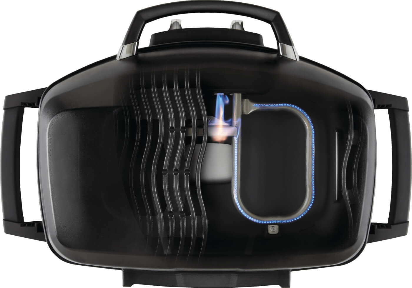 TravelQ PRO285 | Portable Gas Grill | 2 Burners | Cast Iron WAVE Grids | Cast Aluminum Lid | Caterbitz UK