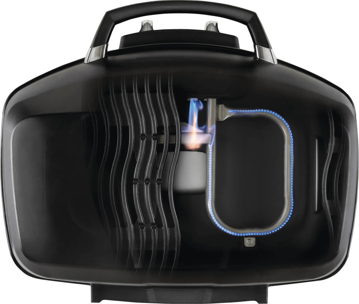 TravelQ PRO285X | 2 Burner Portable Propane Gas Grill | WAVE Grids | Folding Scissor Cart | Caterbitz UK