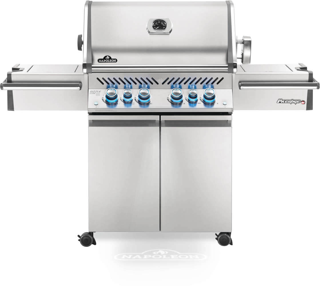 Prestige PRO 500 RSIB Gas Grill | Stainless Steel BBQ | Infrared Side Burner | Infrared Rear Burner | Napoleon Grill UK | Caterbitz