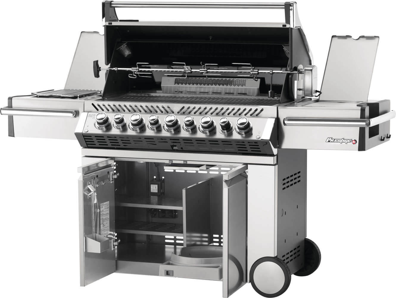Prestige PRO 665 RSIB Gas Grill | Stainless Steel BBQ | Infrared Side Burner | Infrared Rear Burner | Napoleon Grill UK | Caterbitz
