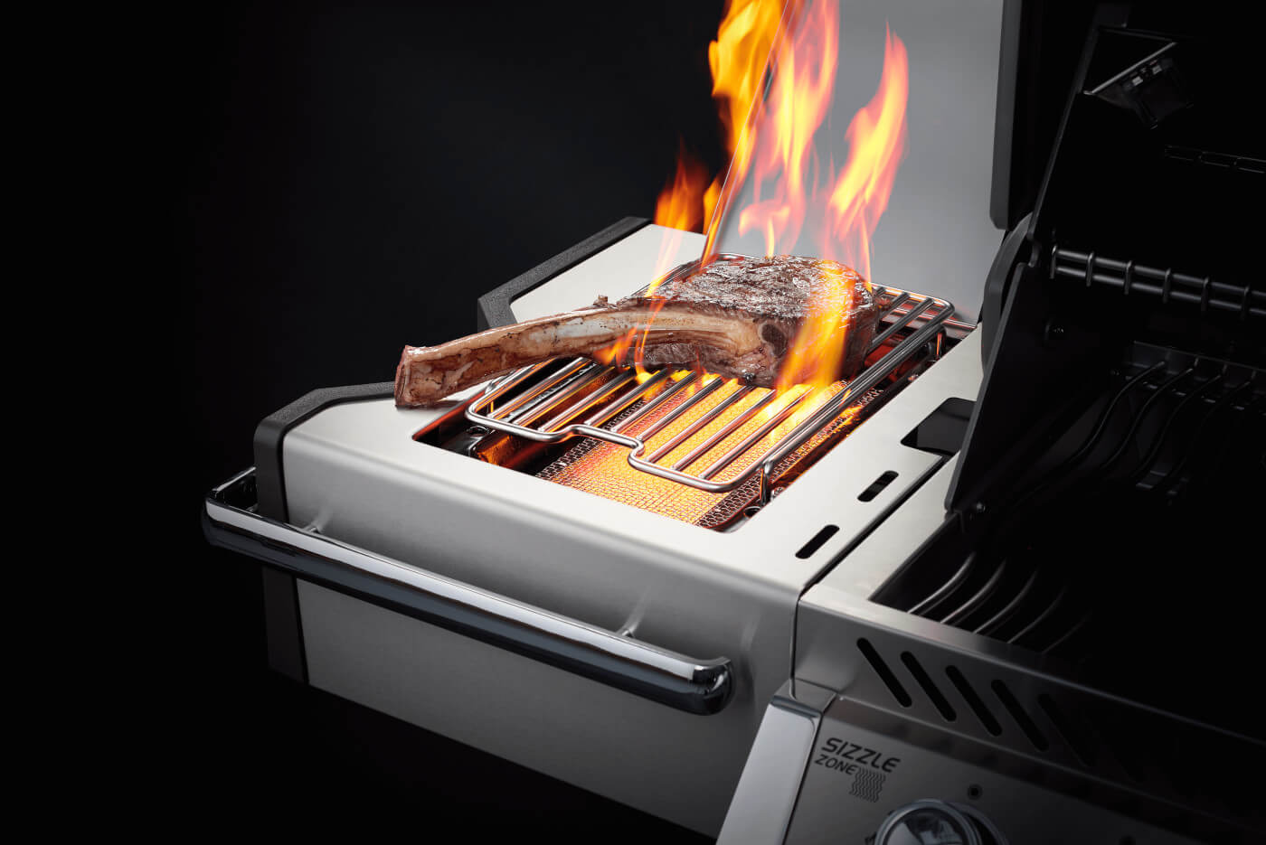 Prestige PRO 665 RSIB Gas Grill | Stainless Steel BBQ | Infrared Side Burner | Infrared Rear Burner | Napoleon Grill UK | Caterbitz