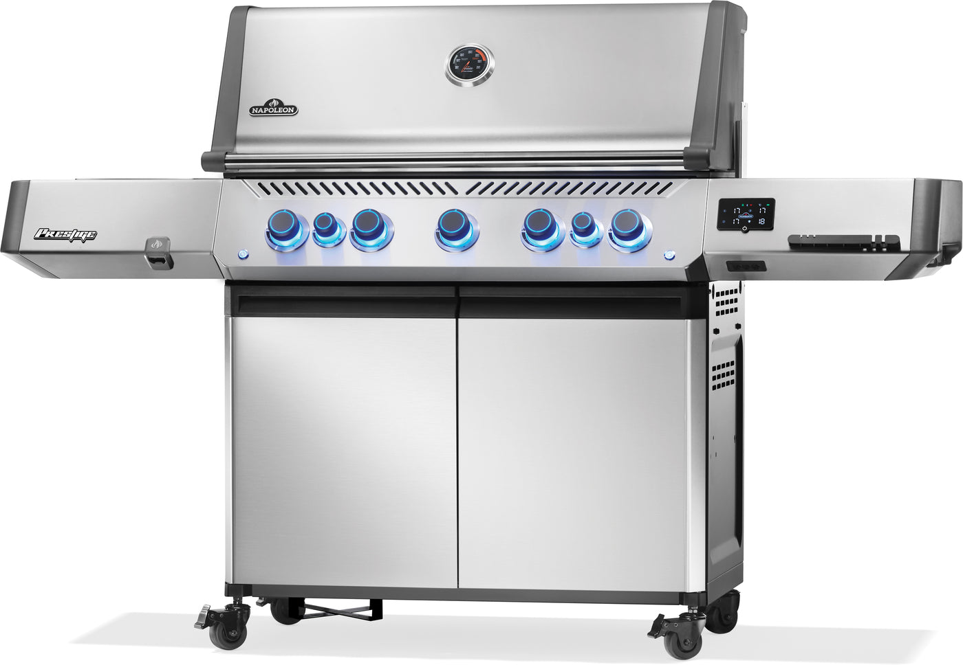Prestige 665 Connected RSIB Gas Grill | Smart Wi-Fi Bluetooth BBQ | Infrared Side Burner | Infrared Rear Burner | Napoleon Grill UK | Caterbitz