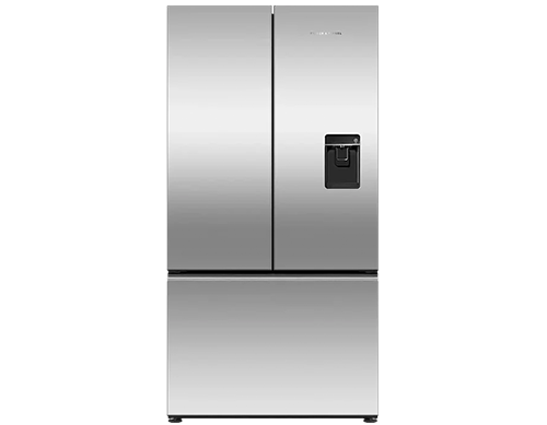 Fisher & Paykel Series 7 RF540ANUX6 Fridge Freezer French Door 900mm, Recessed Handle, Stainless Steel - Ice & Water, WiFi