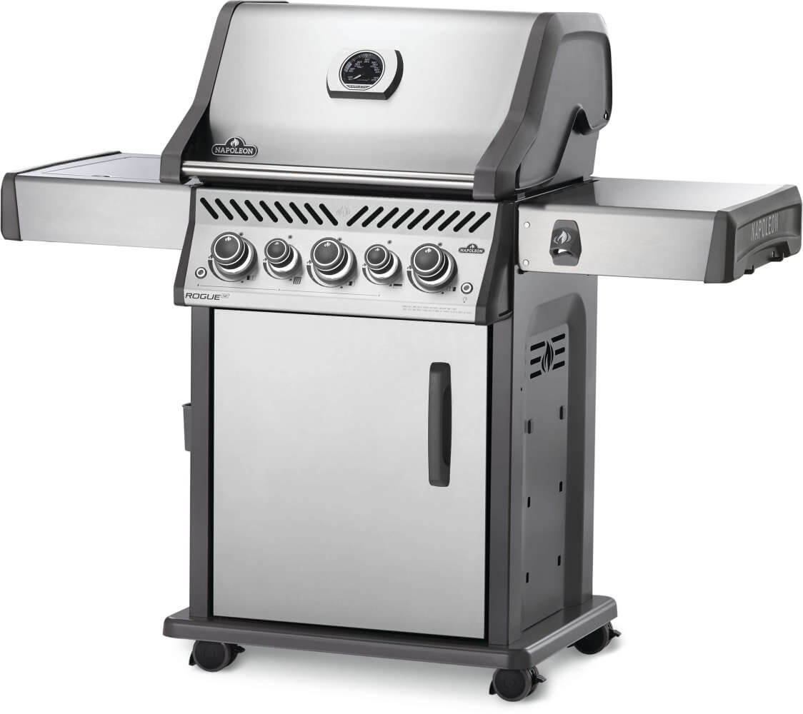 Rogue SE 425 RSIB Gas Grill | Stainless Steel BBQ | Infrared Side Burner | Infrared Rear Rotisserie | WAVE Grids | Caterbitz UK