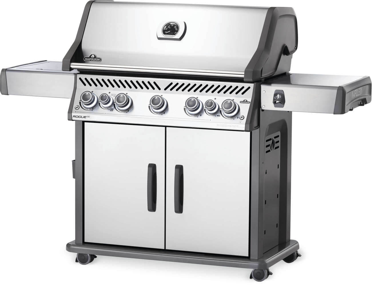 Rogue SE 625 RSIB Gas Grill | Stainless Steel BBQ | 5 Burners | Infrared SIZZLE ZONE | Rear Rotisserie Burner | WAVE Grids | Caterbitz UK