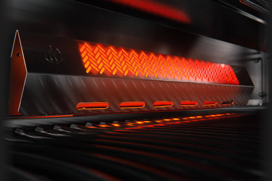 Rogue SE 625 RSIB Gas Grill | Stainless Steel BBQ | 5 Burners | Infrared SIZZLE ZONE | Rear Rotisserie Burner | WAVE Grids | Caterbitz UK