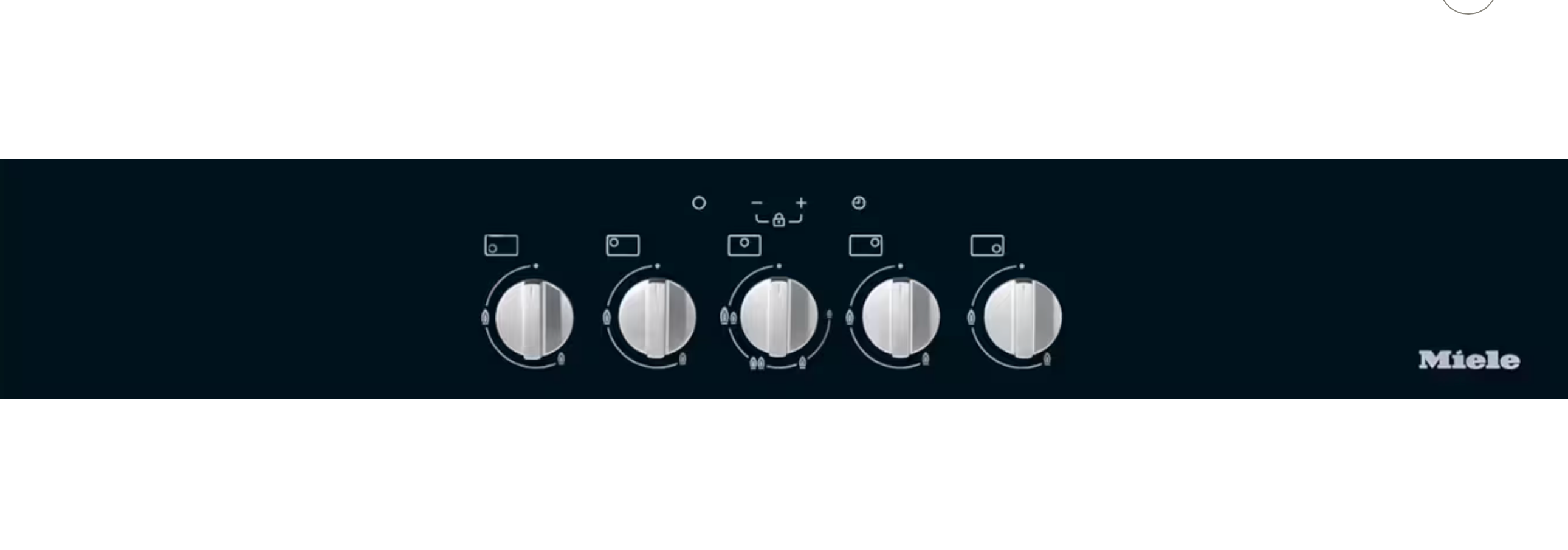 Miele Gas hob Gold KM 3034-1 Stainless steel