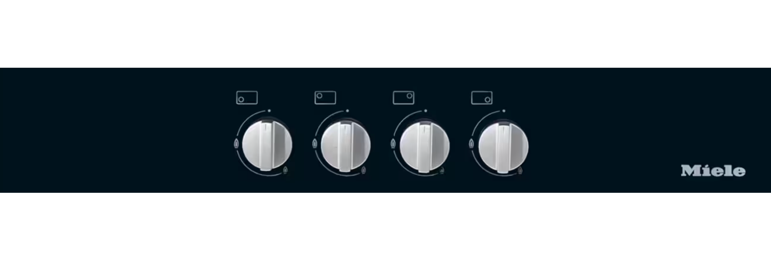 Miele Gas hob Silver KM 3010 Stainless steel