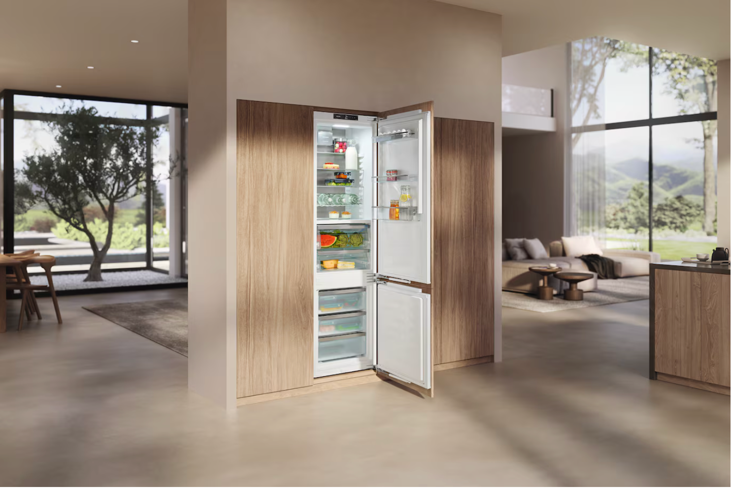 Miele XL built-in fridge-freezer, 194 cm niche height Gold KFN 7844 C