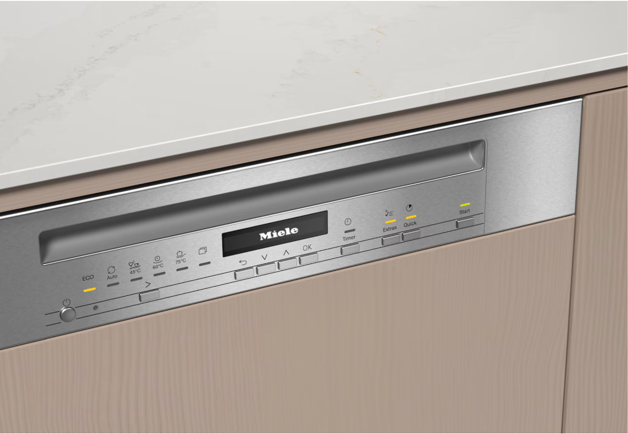 Miele Semi-integrated dishwasher Gold G 7210 SCi Stainless steel/CleanSteel
