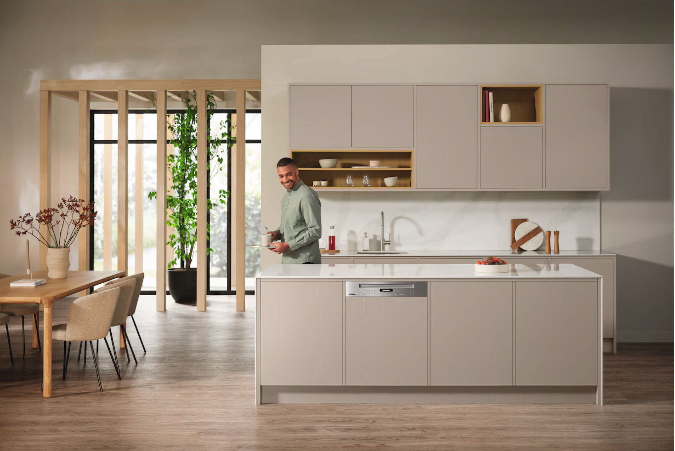 Miele Semi-integrated dishwasher Gold G 7210 SCi Stainless steel/CleanSteel