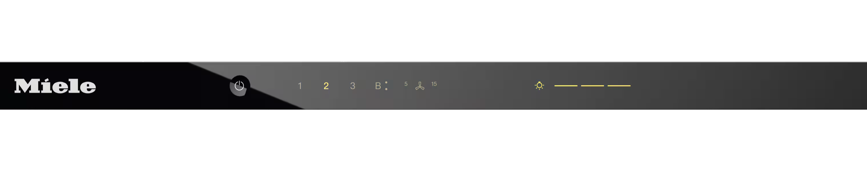 Miele Slimline cooker hood Gold DAS 4630 Obsidian black