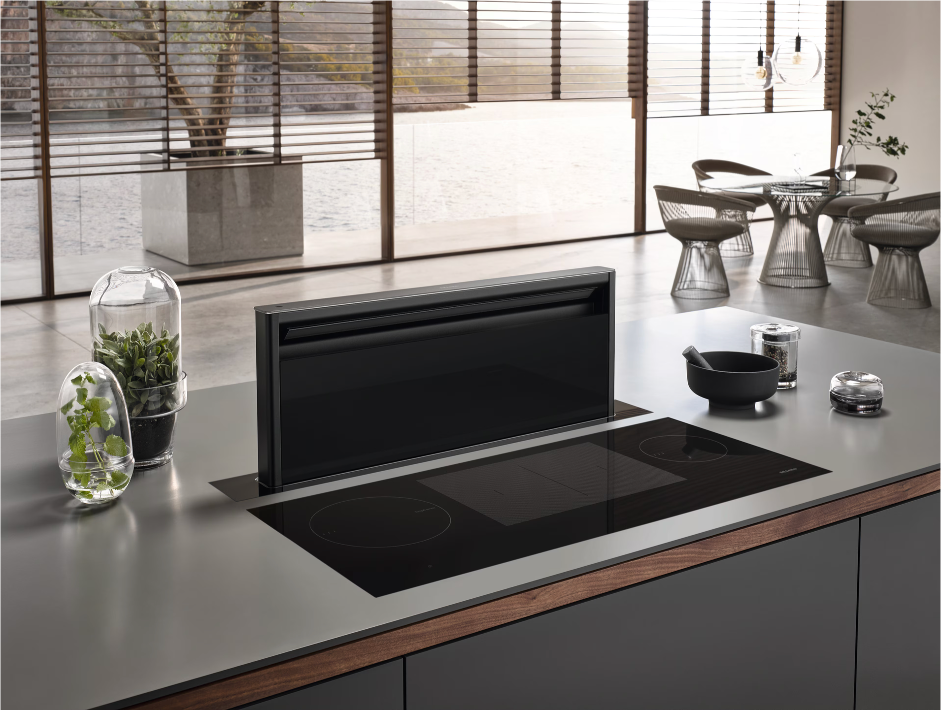 Miele Downdraft extractor Gold DAD 4841 Black Levantar Obsidian black