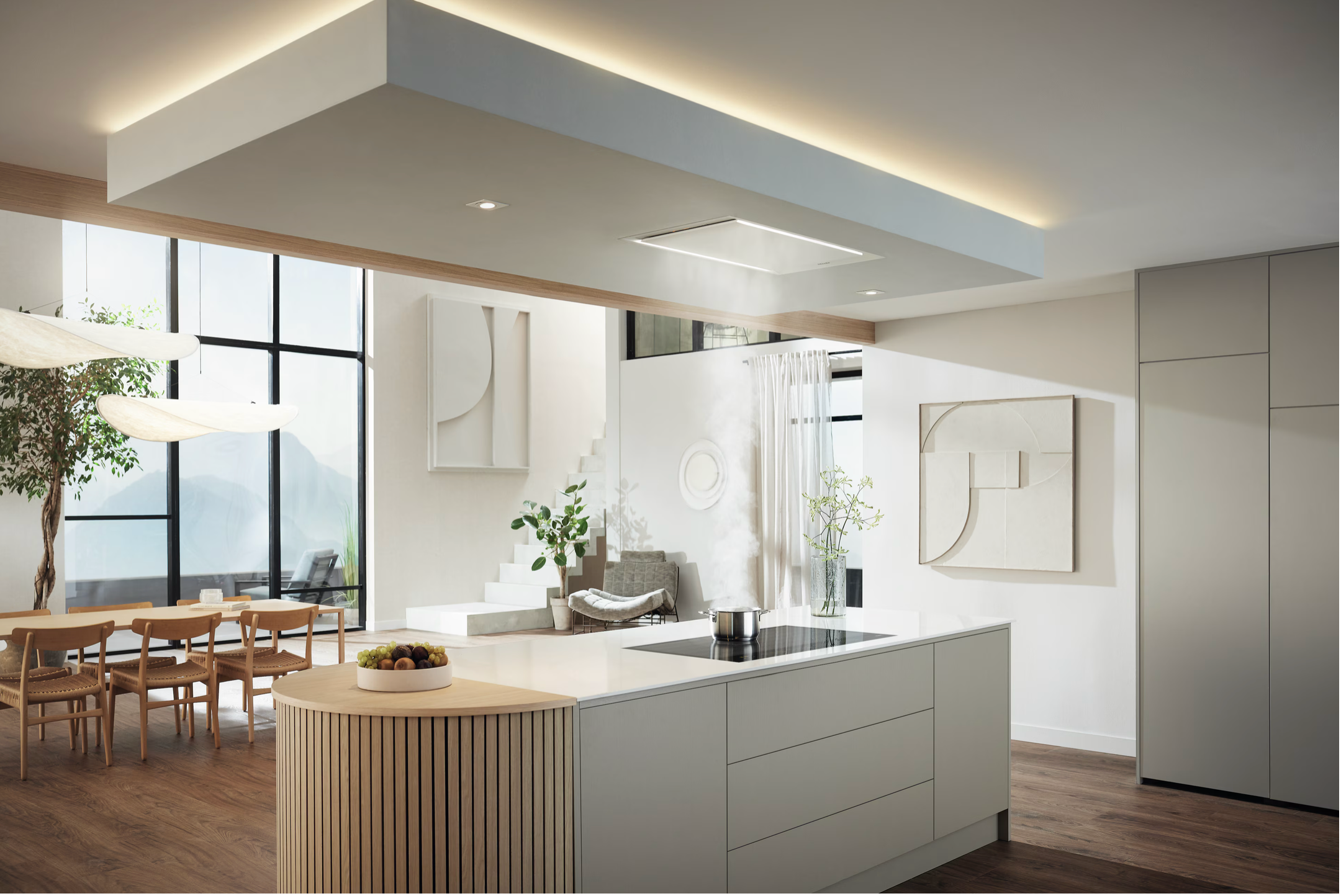 Miele Ceiling extractor Platinum DAC 4940 Stella Ambient Matt white