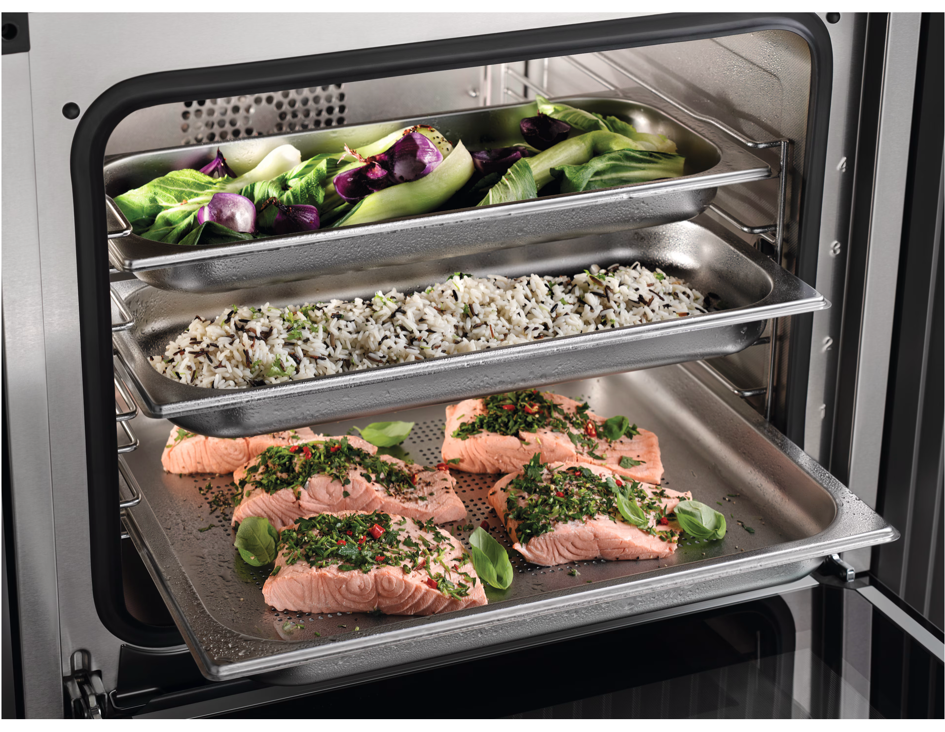 Miele Handleless combination steam oven Gold DGC 7460 HCX Pro
