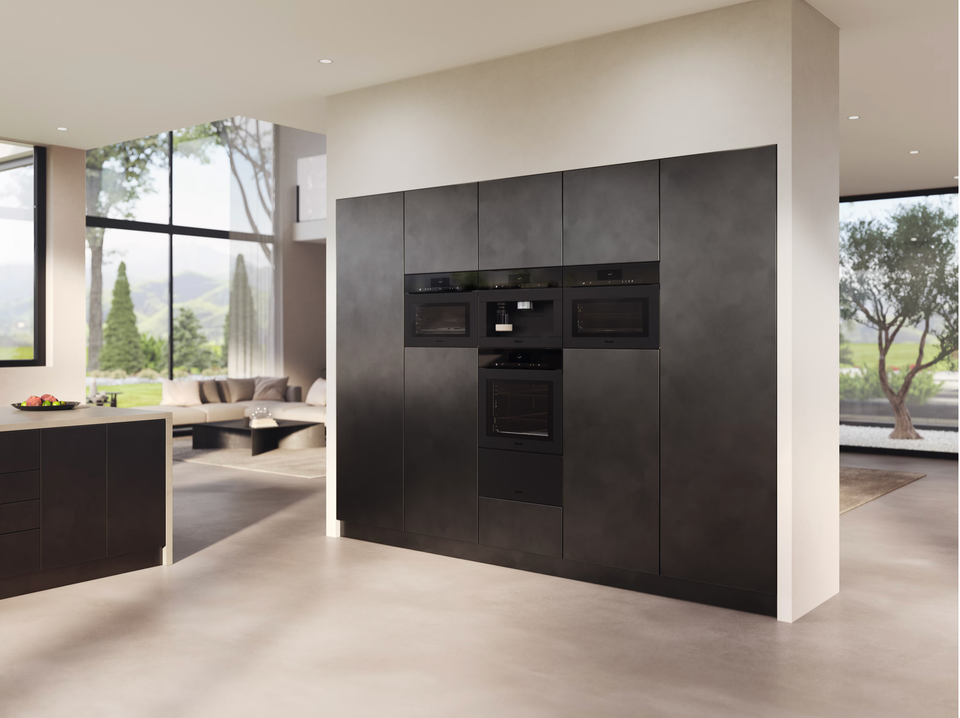 Miele Handleless microwave combination oven Diamond H 7840 BMX