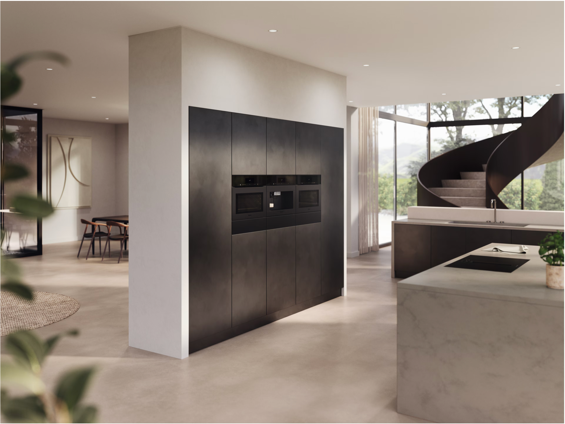 Miele Handleless microwave combination oven Diamond H 7840 BMX