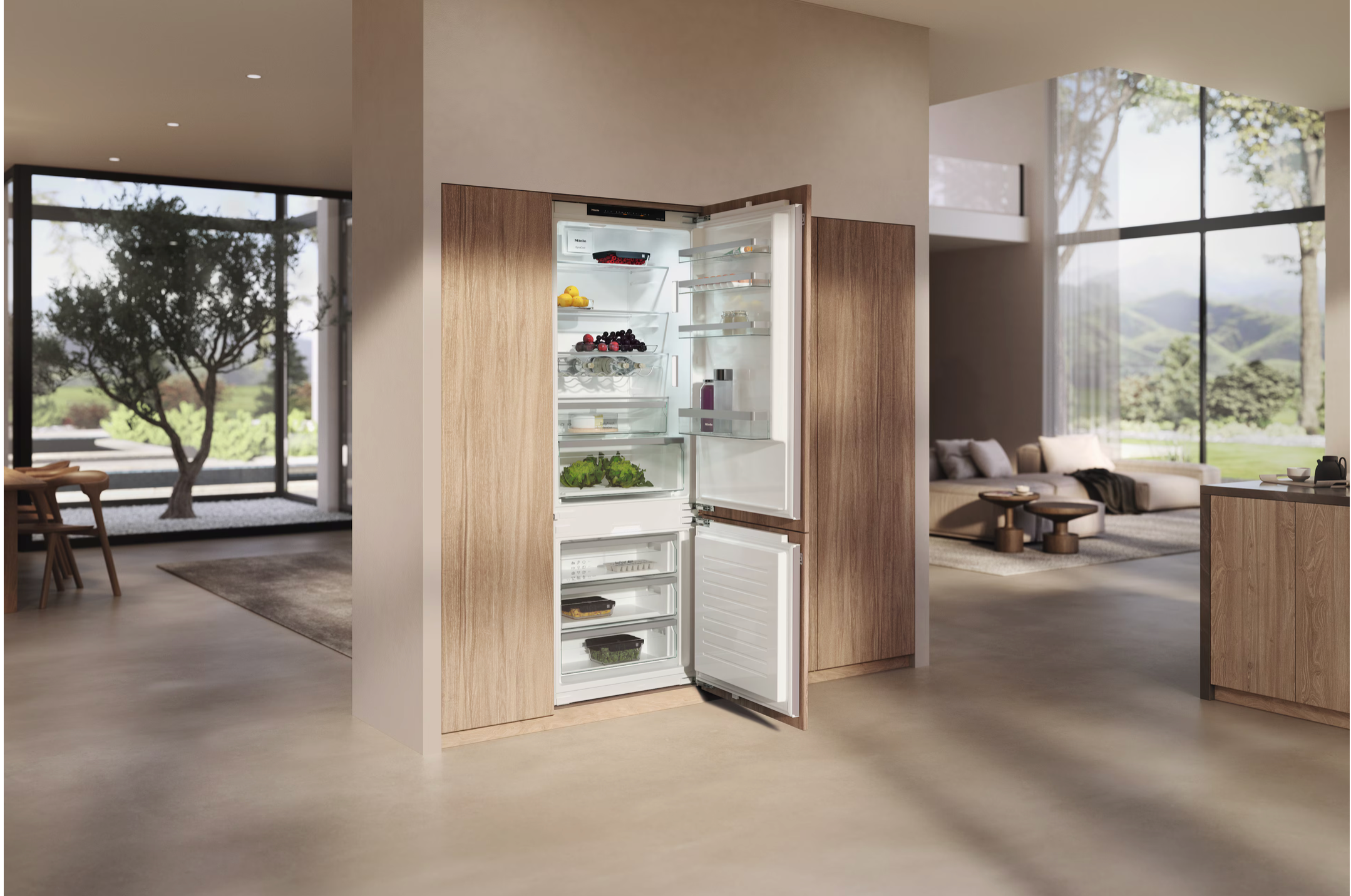 Miele XXL built-in fridge-freezer, 194 cm niche height Gold KFN 7934 D