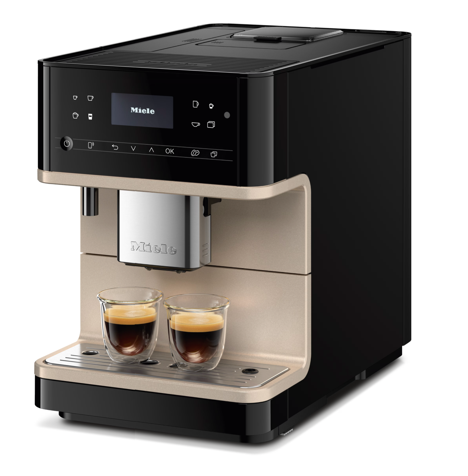 Miele Countertop coffee machine Gold CM 6360 MilkPerfection Obsidian black.CM