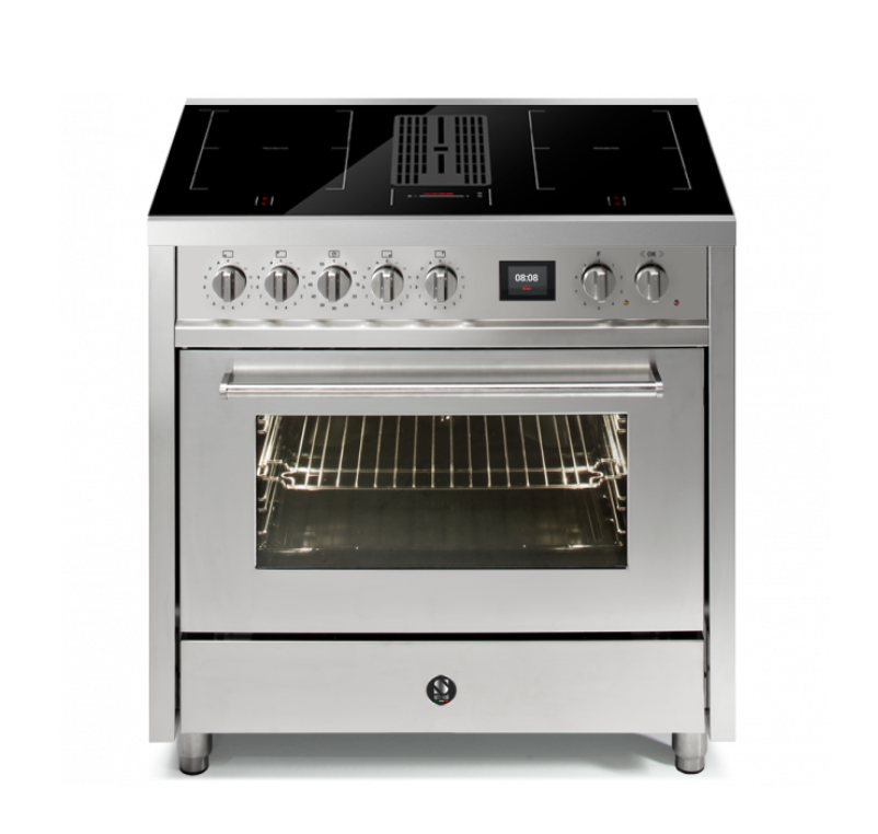 Steel Cucine Enfasi 90 Mistral Induction Range Cooker - EQ9F-4FIKW