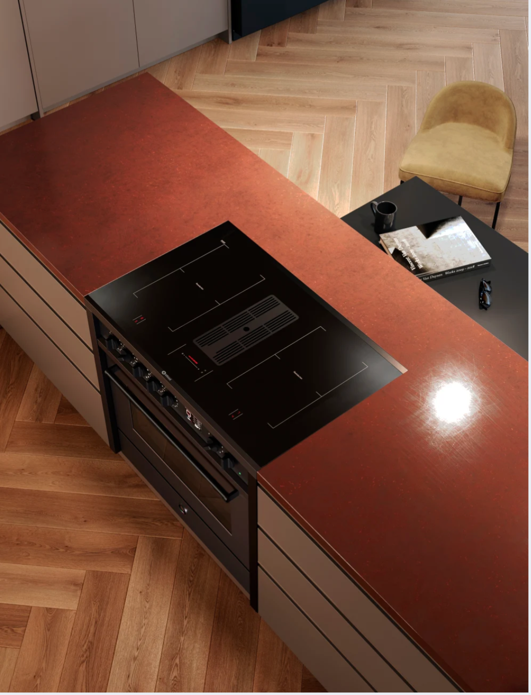 Steel Cucine Enfasi 100 Mistral Induction Range Cooker All Black - EQ10FF-4FIKW NF