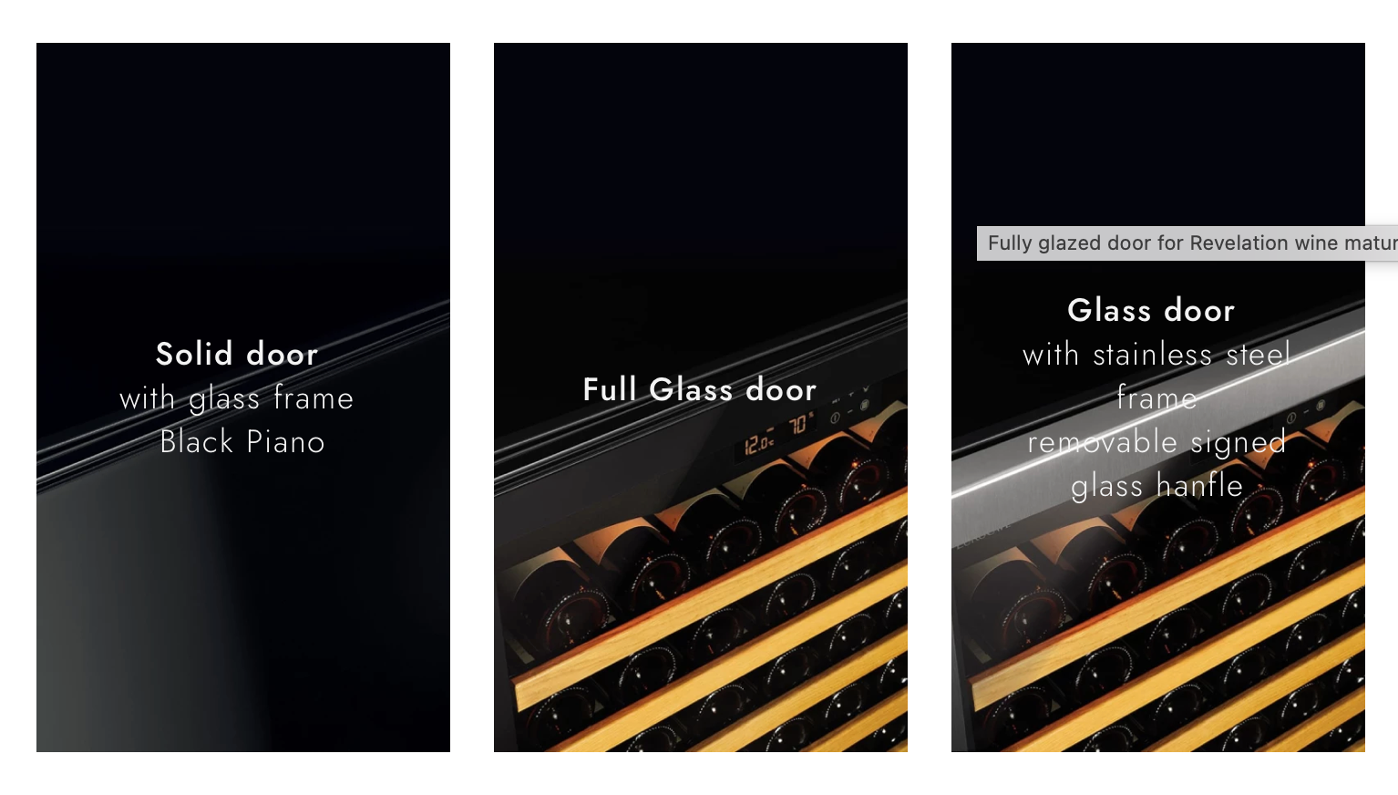 EuroCave Large wine maturing fridge for long-term storage, 1 temperature - Revelation