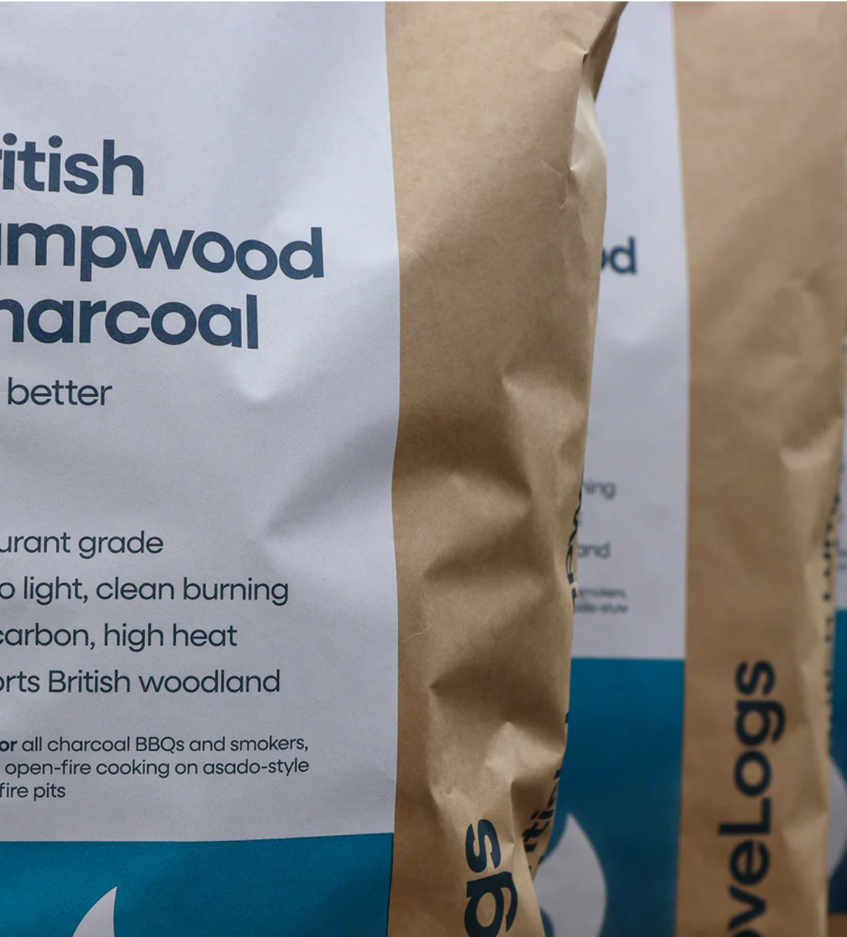 Charlie Oven Love Logs British Premium Oak Charcoal
