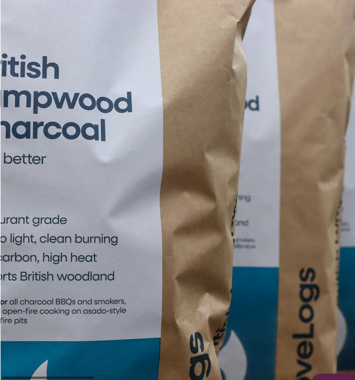 Charlie Oven Love Logs British Premium Cherrywood Charcoal