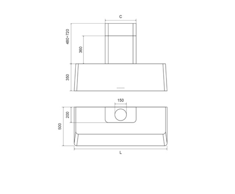 ILVE Traditional Hood 70 - AG-70