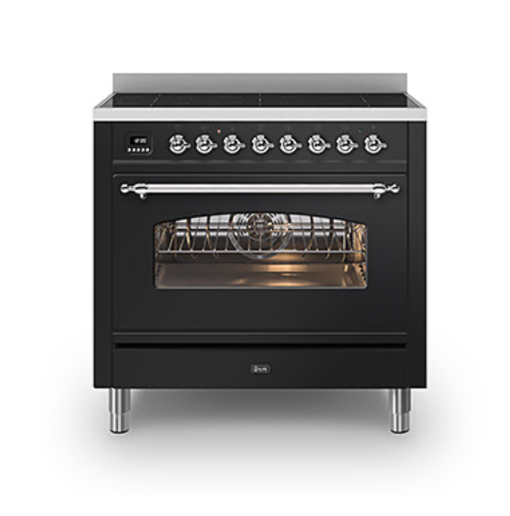 ILVE Milano 90cm Induction Range Cooker - PI096NE3