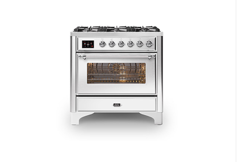 ILVE Majestic Milano 90cm Single 6 Burner Oven Dual Fuel - M096DNE3