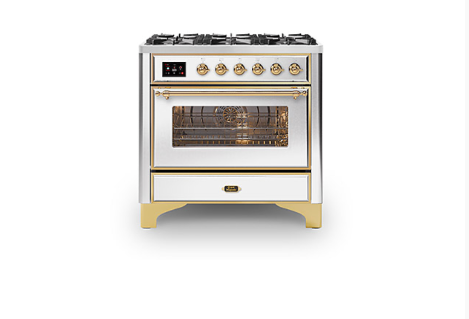 ILVE Majestic Milano 90cm Single 6 Burner Oven Dual Fuel - M096DNE3