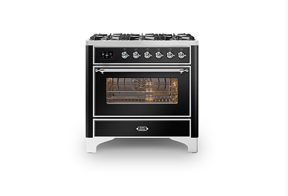 ILVE Majestic Milano 90cm Single 6 Burner Oven Dual Fuel - M096DNE3