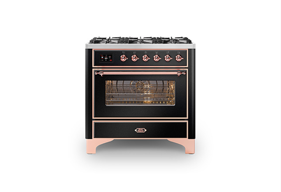 ILVE Majestic Milano 90cm Single 6 Burner Oven Dual Fuel - M096DNE3