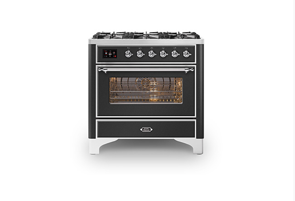 ILVE Majestic Milano 90cm Single 6 Burner Oven Dual Fuel - M096DNE3