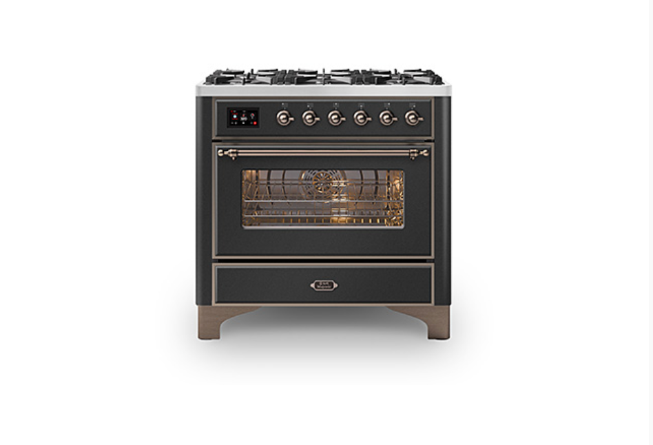 ILVE Majestic Milano 90cm Single 6 Burner Oven Dual Fuel - M096DNE3