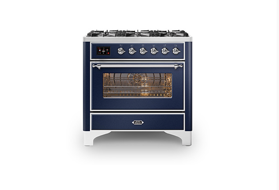 ILVE Majestic Milano 90cm Single 6 Burner Oven Dual Fuel - M096DNE3