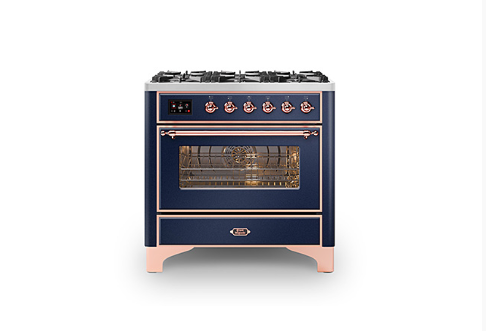 ILVE Majestic Milano 90cm Single 6 Burner Oven Dual Fuel - M096DNE3